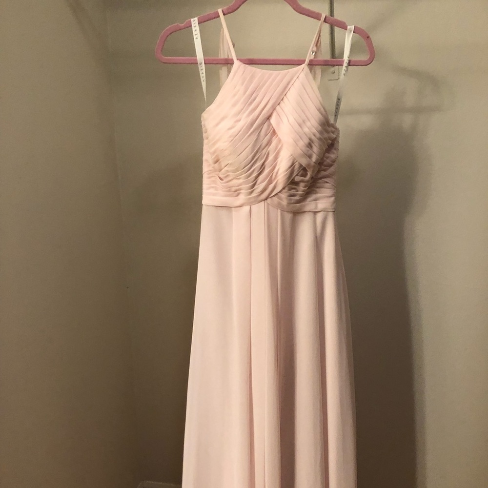 COPY - Azazie Ginger Blushing Pink bridesmaid dress